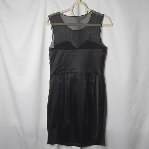 Bisou Bisou Semi Sheer Sequin Butterfly Bubble Dress Black 10 - Picture 4 of 6